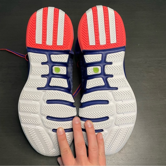 Adidas Rose 4 Night Blue White-Blast Purple Men's Size 12 Basketball Shoe - Picture 7 of 10